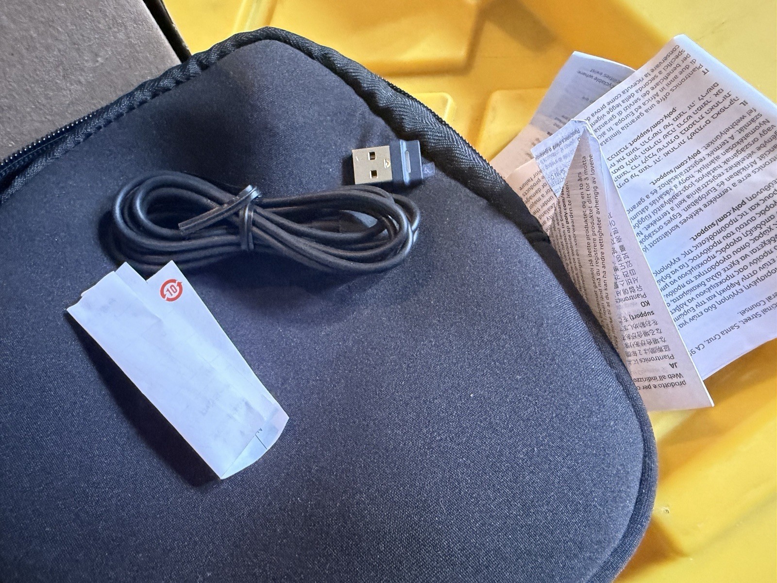 Poly Voyager Focus 2 Bluetooth Headset UC w/Stand New Open Box