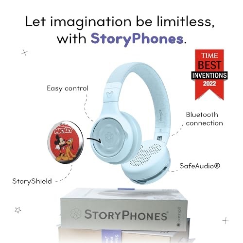 Disney StoryPhones Storytelling Bluetooth Wireless Kids Headphones Intro Bundle: