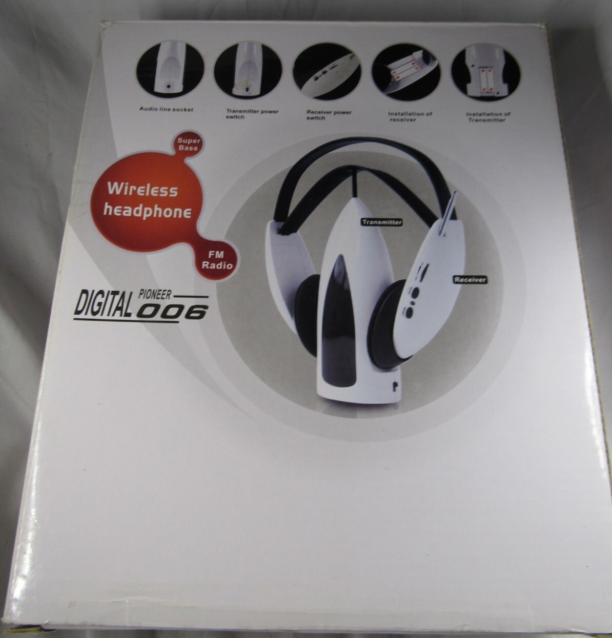 Global GeoSonic Digital Pioneer 006 Wireless Headphones Transmitter Reciever-107