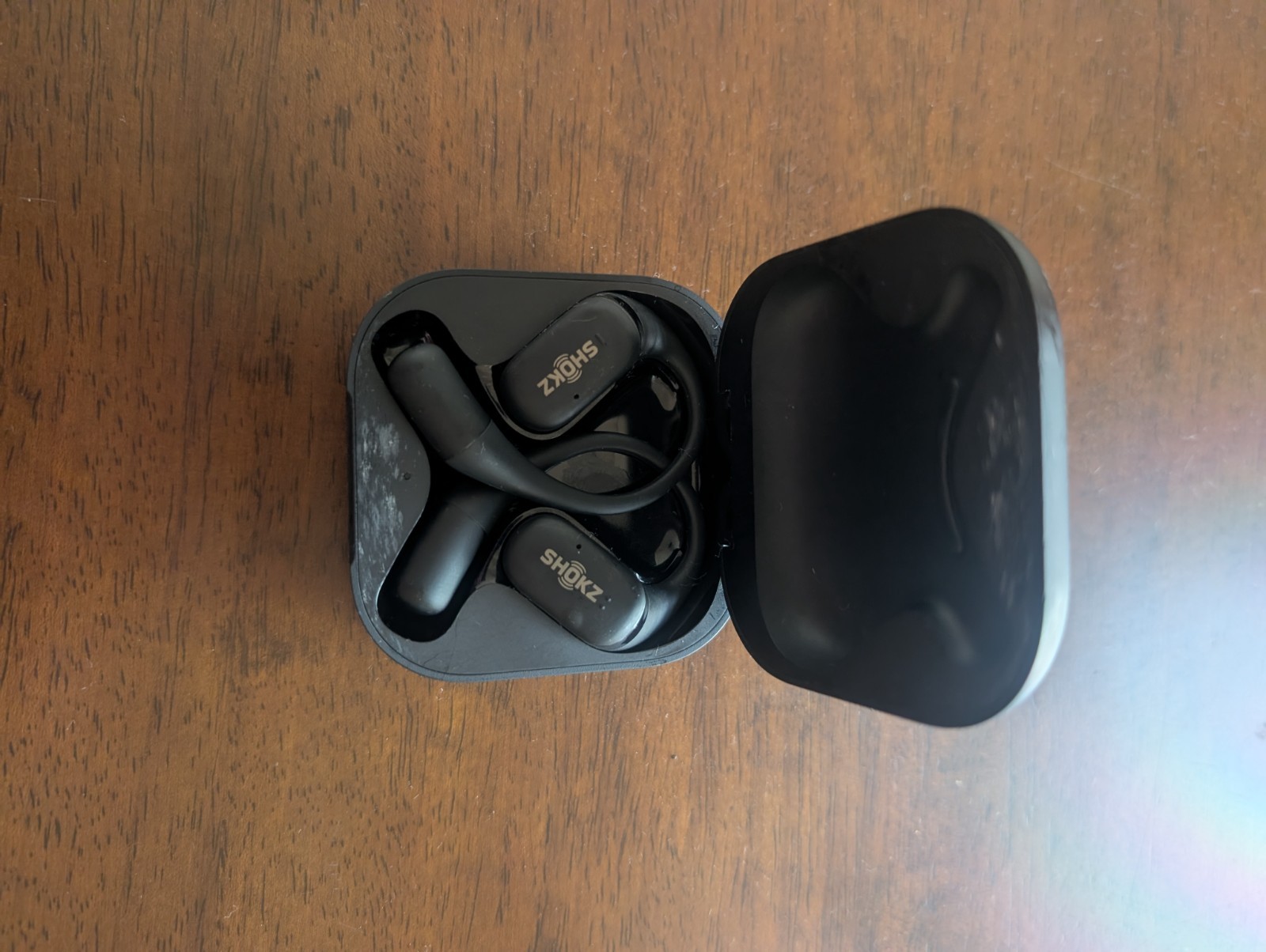 Used Shokz OpenFit Air Open-Ear True Wireless Earbuds Black (T910-ST-BK-US)
