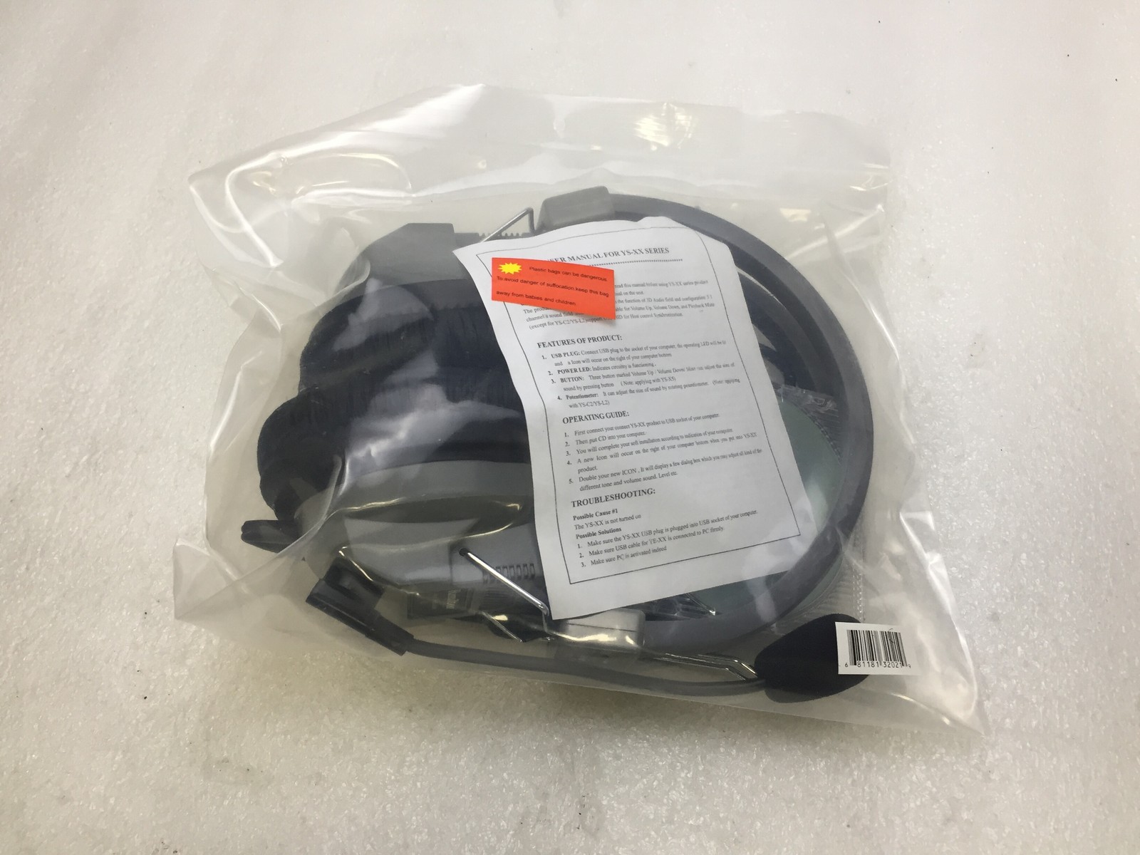NEW Hamilton Buhl HA5USBSM Headphones w/USB Plug w/Volume Control