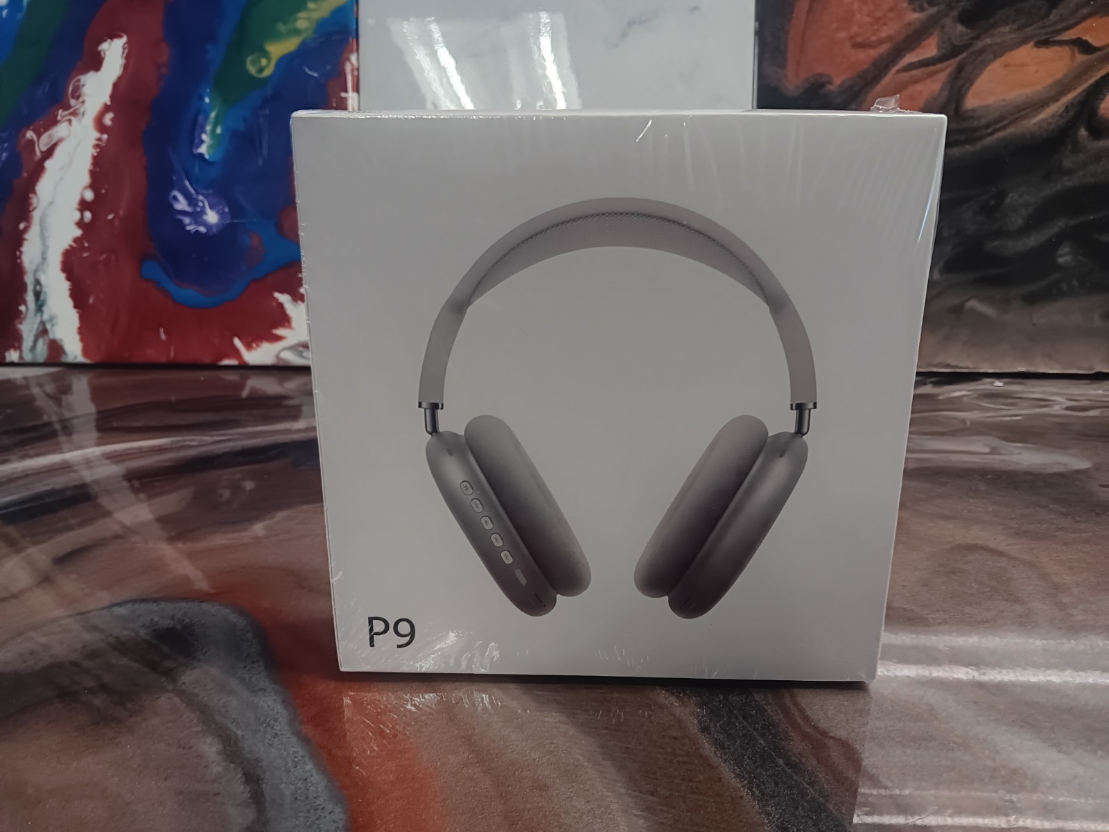 New P9 Grey Wireless Bluetooth Noise Canceling Headphones