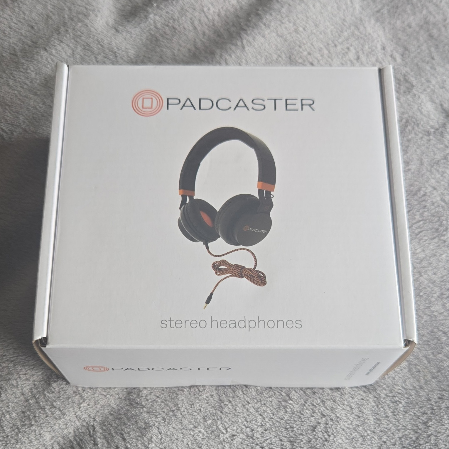 Padcaster Stereo On-Ear Foldable Headphones 40mm 3.5mm 1.5m Black