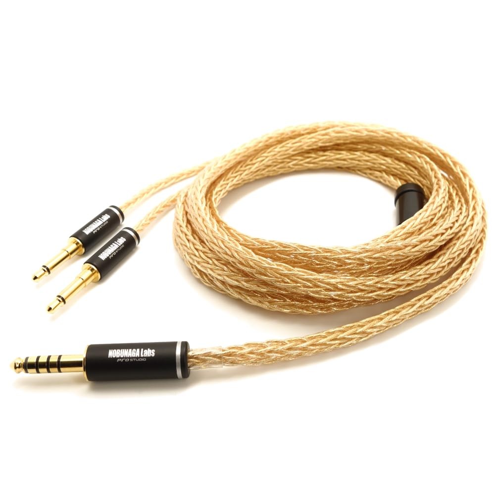 NOBUNAGA Labs Tenrai-Kiwami 4.4mm Balanced Headphone Cable Silver Japan Import
