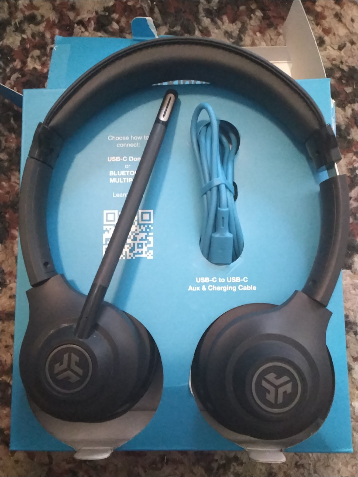 JLAB GO WORK BLK4 GO Work Wireless Or Wired Office Headset Black