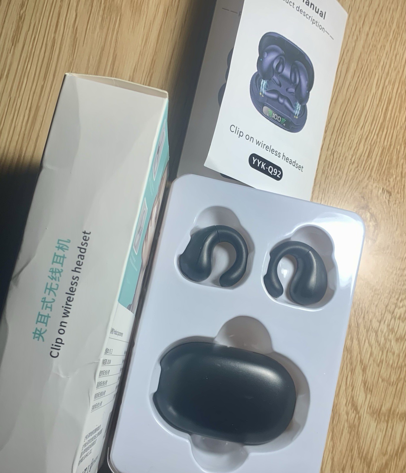 YYK-Q92 Clip On / Open Listening Wireless Headset