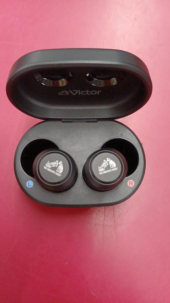 VICTOR HA-FX150T Wireless Earbuds Noise-Cancelling 4.4g/21H Play Black