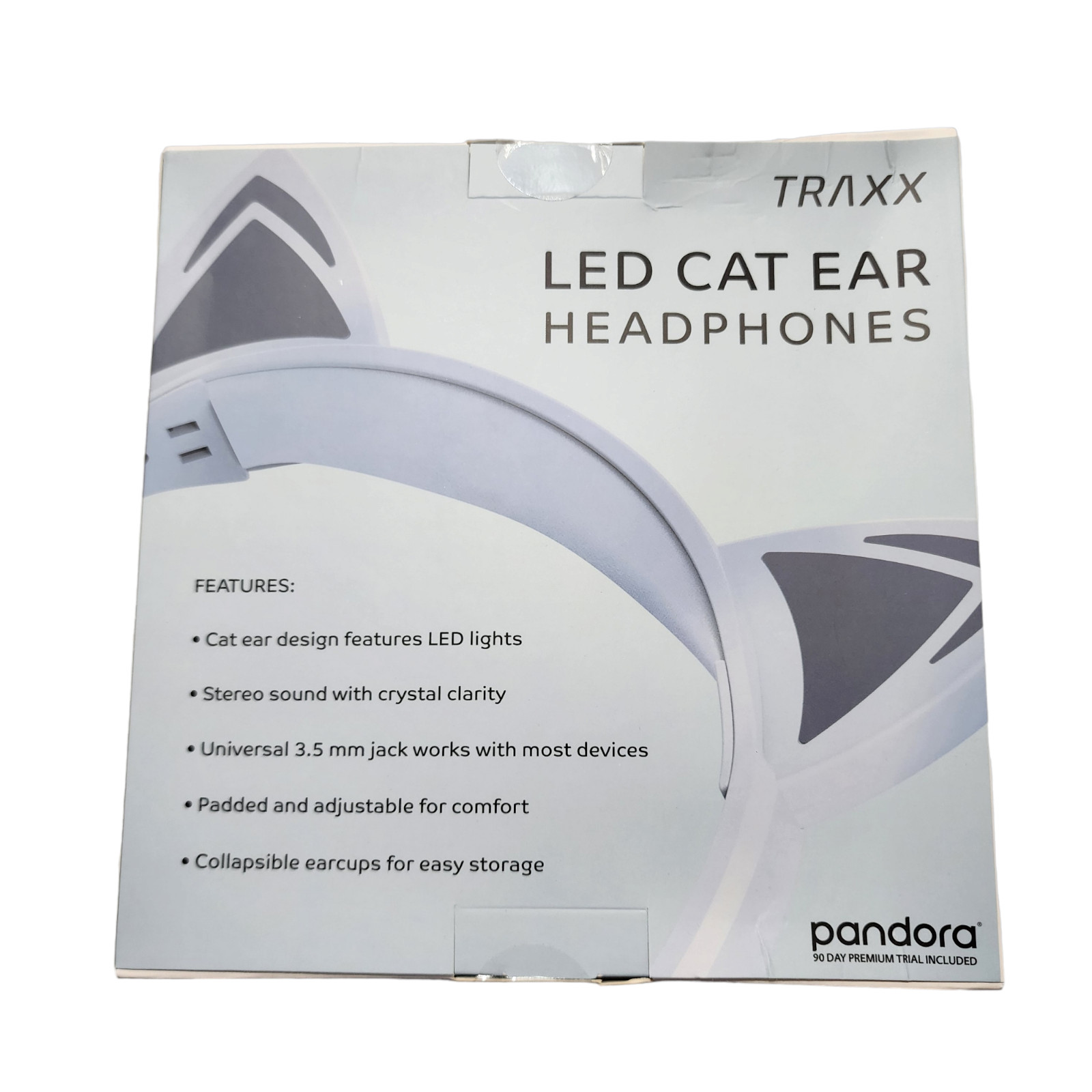 Headphone Earphone On Ear Wired LED Cat Ears Stereo Headsets Kids