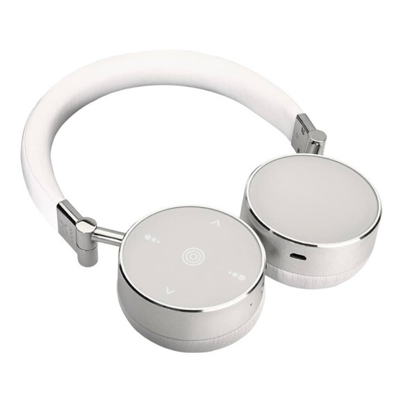 CLEER BT Wireless Over-Ear Bluetooth Headphones Lightweight White Silver NIB