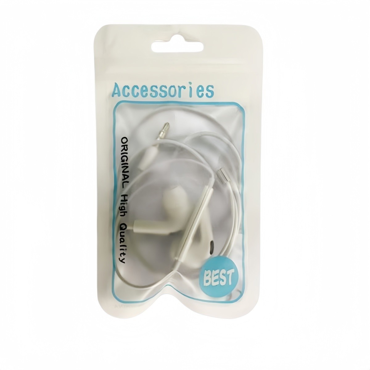 Headphones Wired In-Ear Only Headphones – White Earphones Earbuds 3.5mm Jack