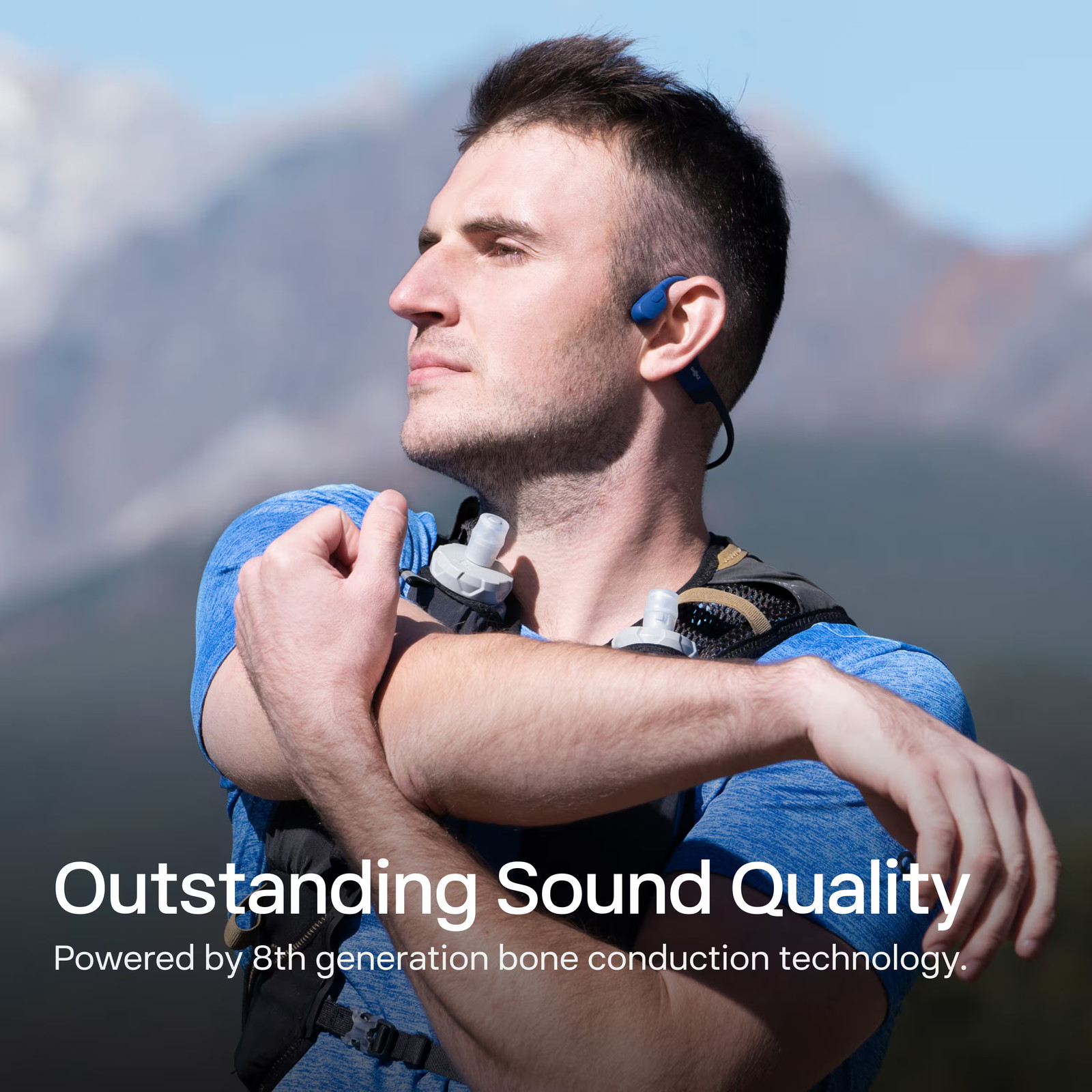 Shokz – OpenRun Wireless Bone Conduction Open-Ear Bluetooth Endurance Headpho…