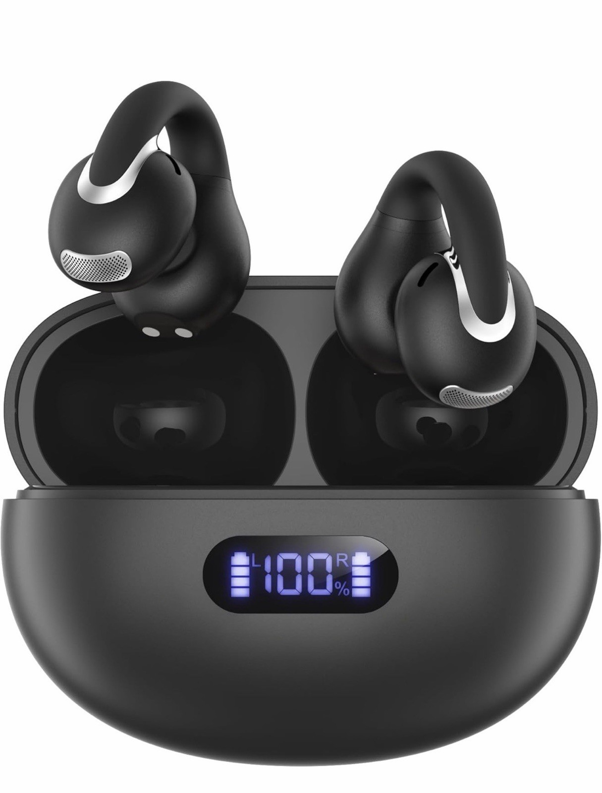 Jzones CT28 True Wireless Bluetooth In-Ear Earbuds Mic Water-Resistant Black