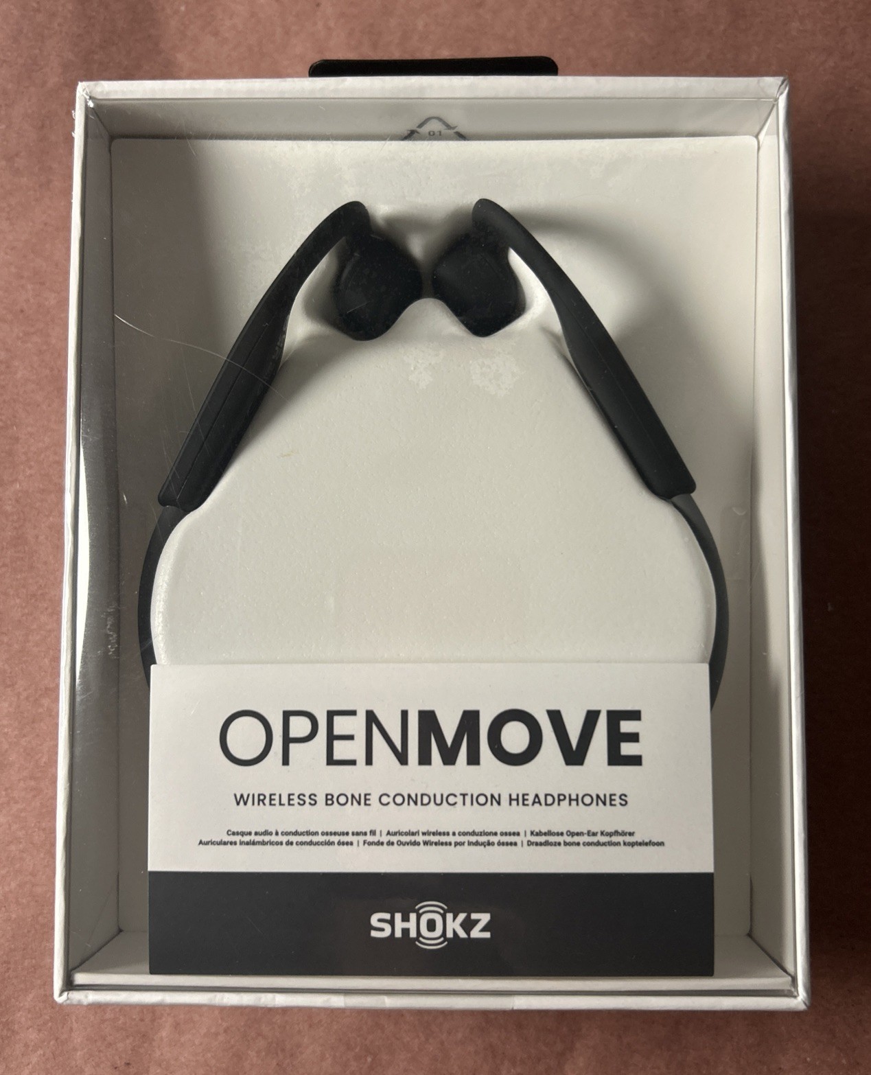 Shokz Open Move Wireless Bone Conduction Headphones Color- Grey