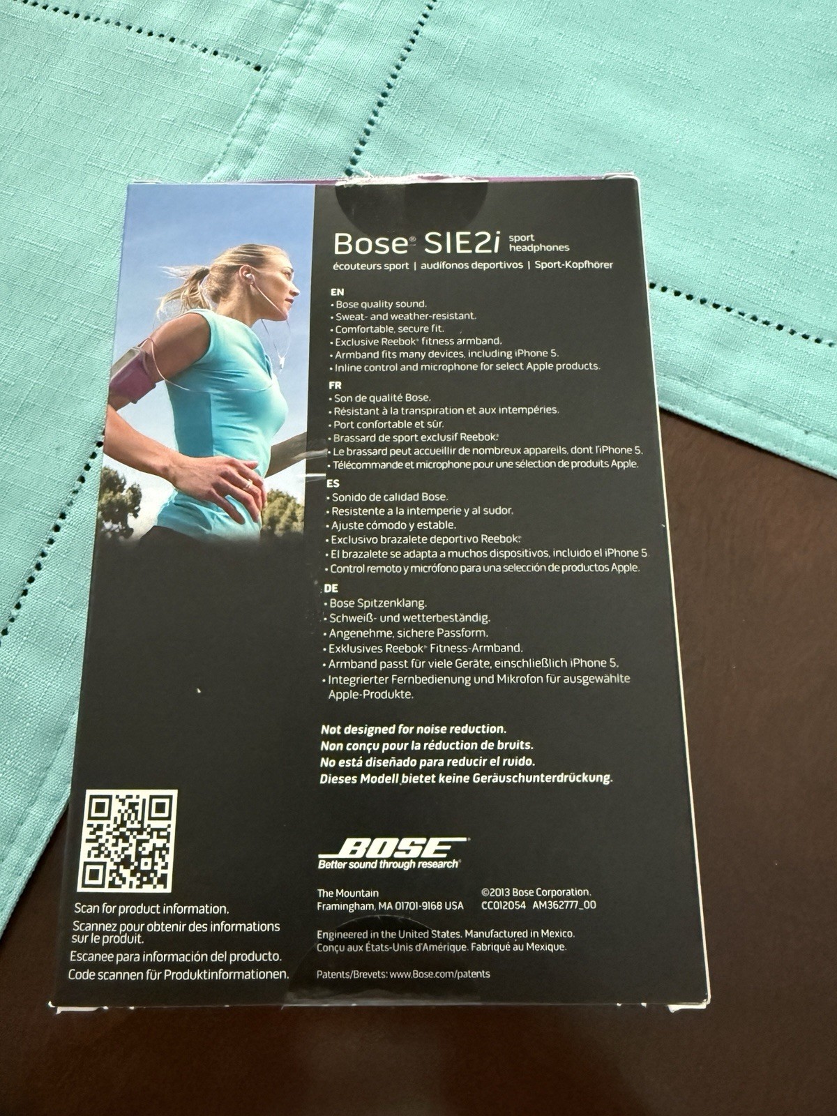 BOSE SIE2I SPORT IN-EAR WIRED IE HEADPHONES WORKOUT / SPORT BUNDLE – RARE PURPLE