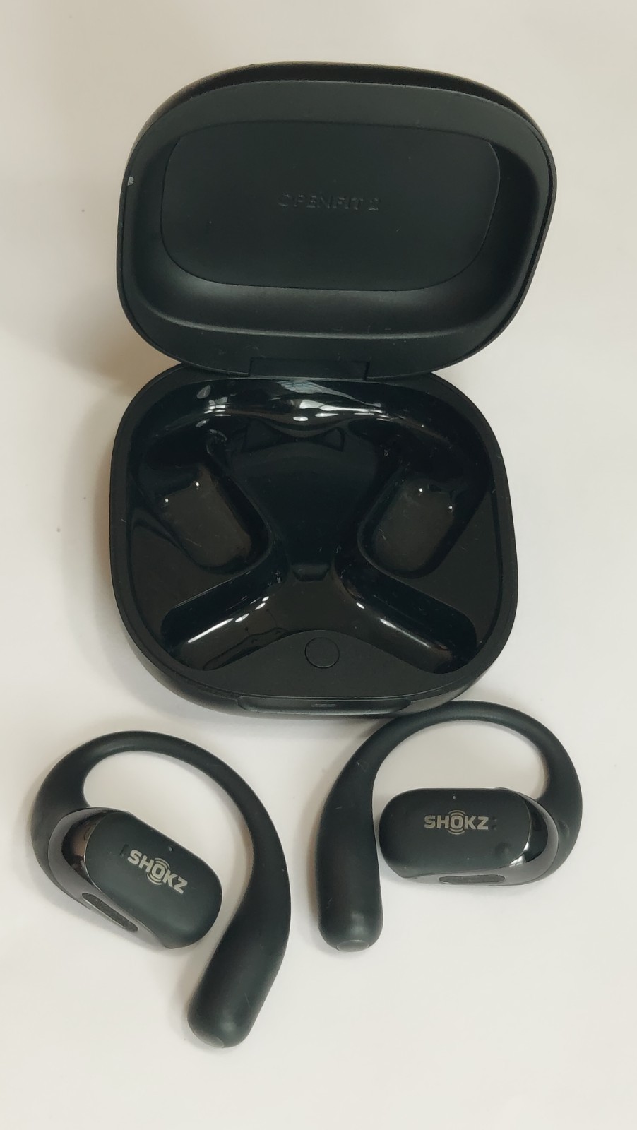 Shokz T920-ST-BK-US OpenFit 2 True Wireless Bluetooth Earbuds – Black (Pls Read)