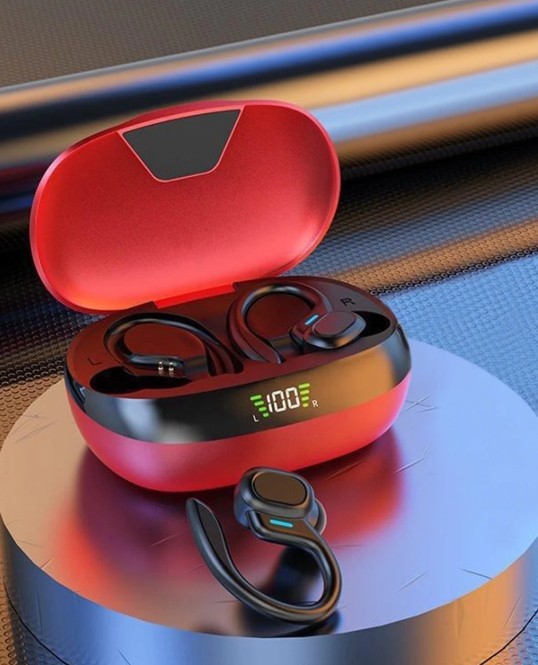 Lifebee Bluetooth Earbuds SP16 Smart Touch Control Long Battery Life Red