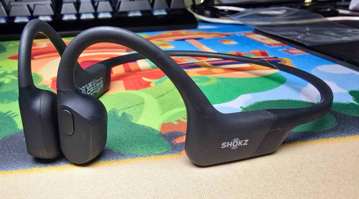 Shokz OpenRun Bone Conduction Open-Ear Headphones – Black – S803-ST-BK-US