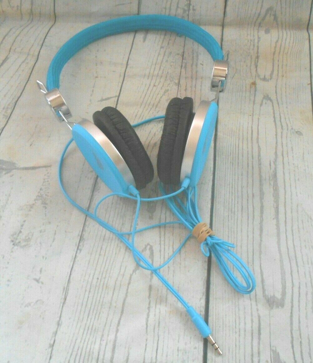 Sharper Image Turquoise Fabric Covered Headphones