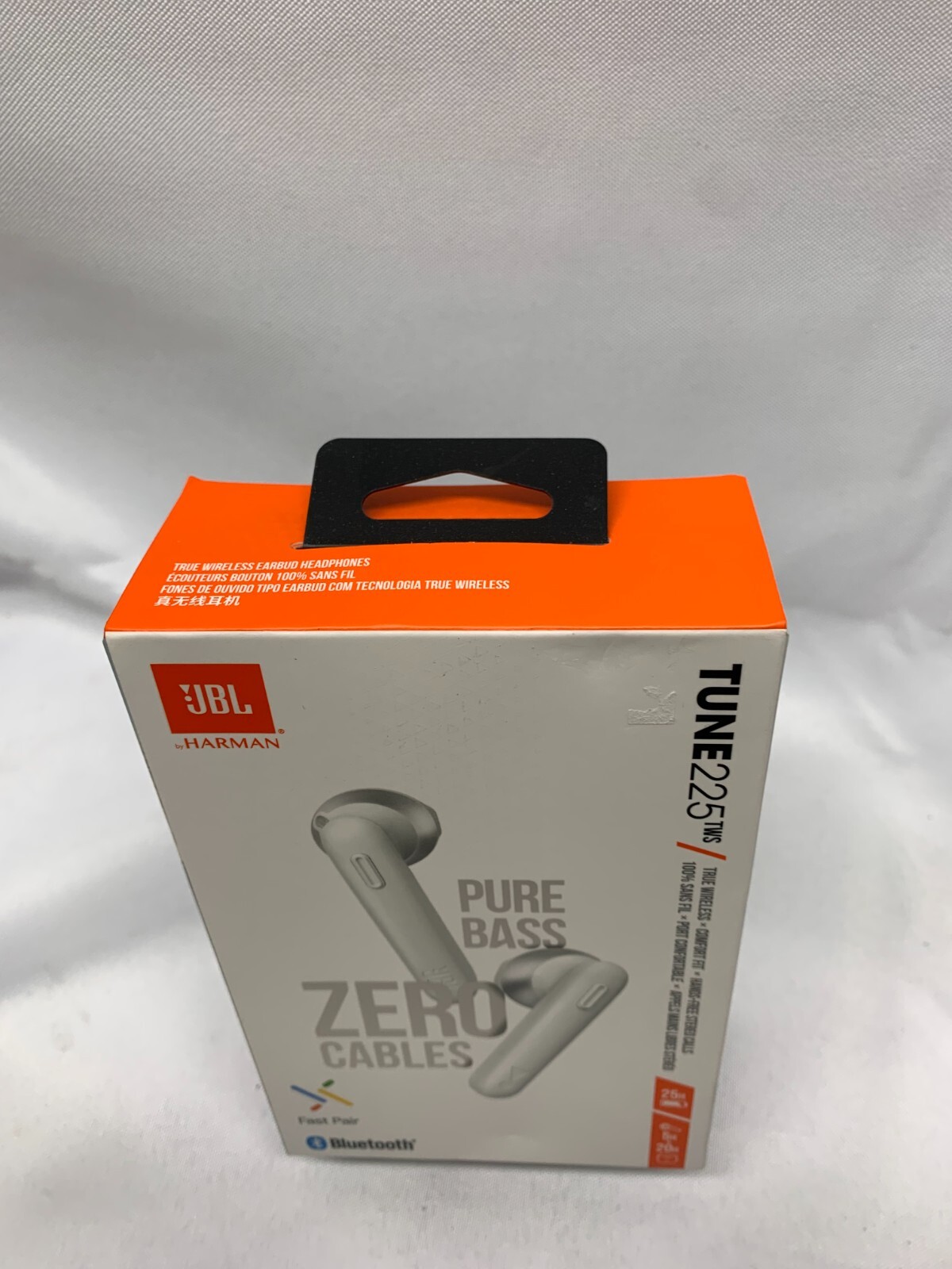 JBL Tune 225TWS Bluetooth Headphones-WHITE *New-Sealed