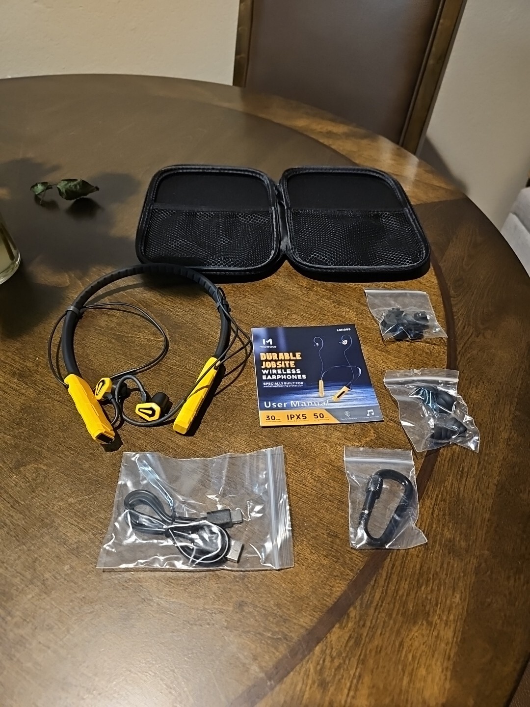 MIPEACE Work Earbuds Headphones 30 NRR IPX5 50 Hours Playtime