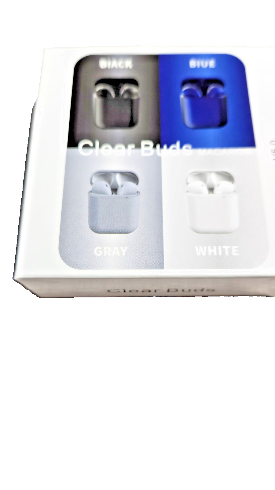 CLEAR BUDS TRUE WIRELESS STEREO V5.0 ANDROID IOS BT5.0 IN GRAY