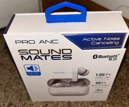Brand New Tzumi SoundMates Pro ANC Bluetooth 5.0 Wireless Earbuds w/Box Gift