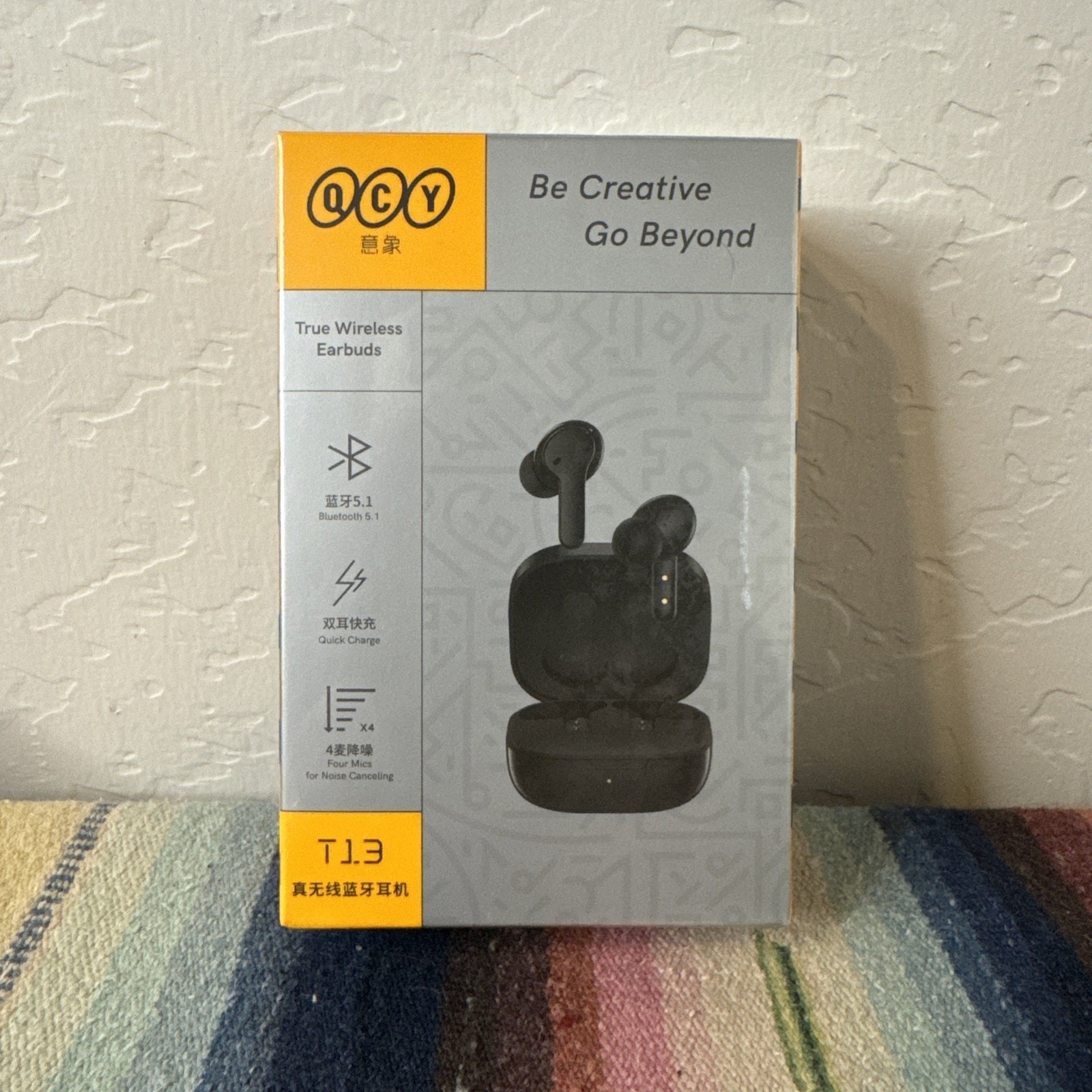 QCY T13 Wireless Earbuds Bluetooth 5.1 Headphones Touch Control w/ Charging Case