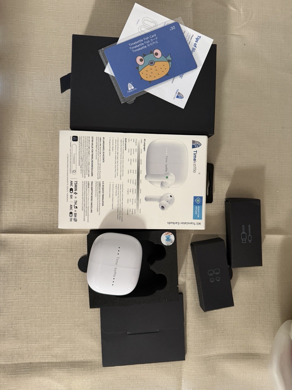 Timekettle M3 Translator Earbuds – Open Box (Excellent Condition)