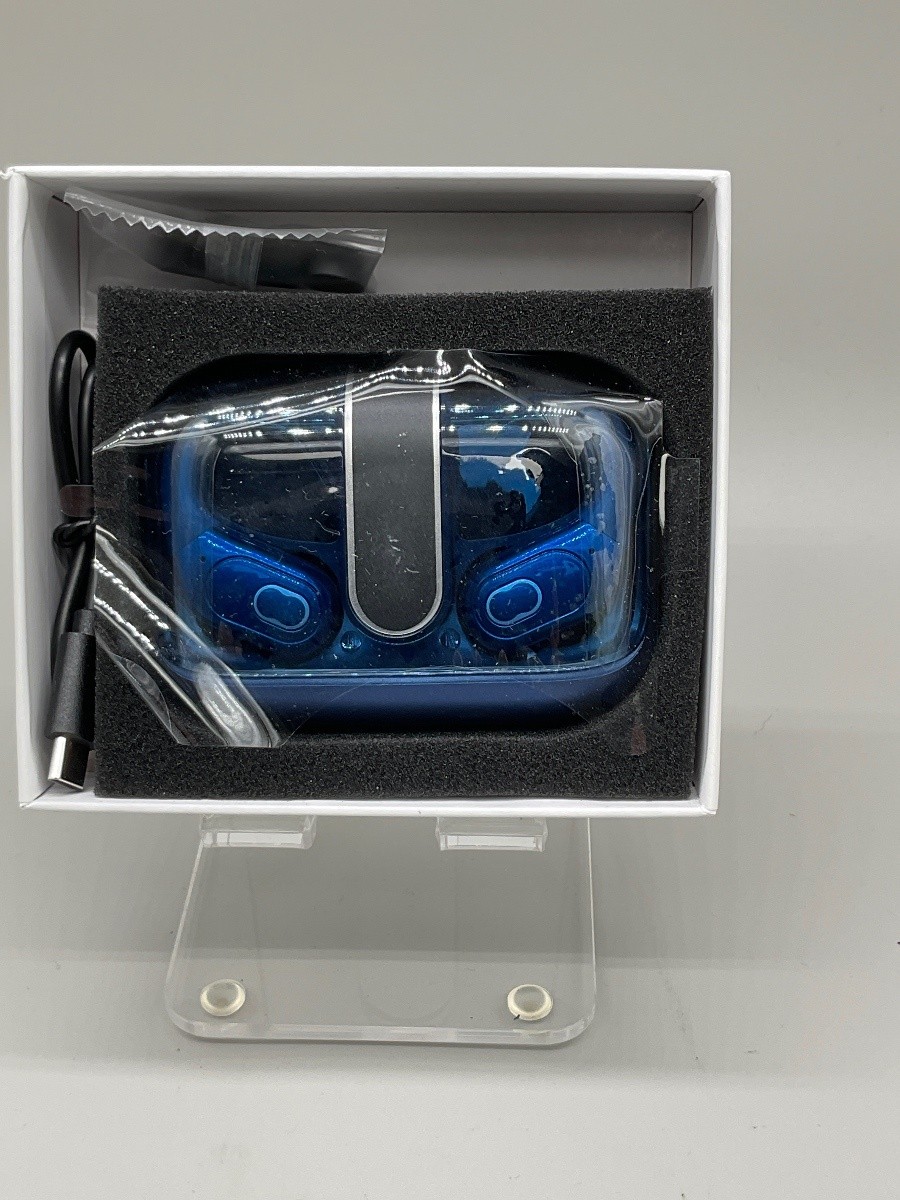 Aptkdoe HD65 True Wireless Bluetooth Earbuds Blue Hi-Fi Sports 15H+60H