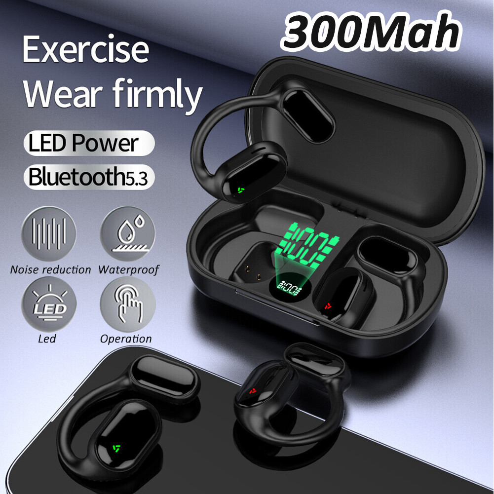 Bluetooth 5.3 True Wireless Bone Conduction Headphones Wireless Headset Earbuds