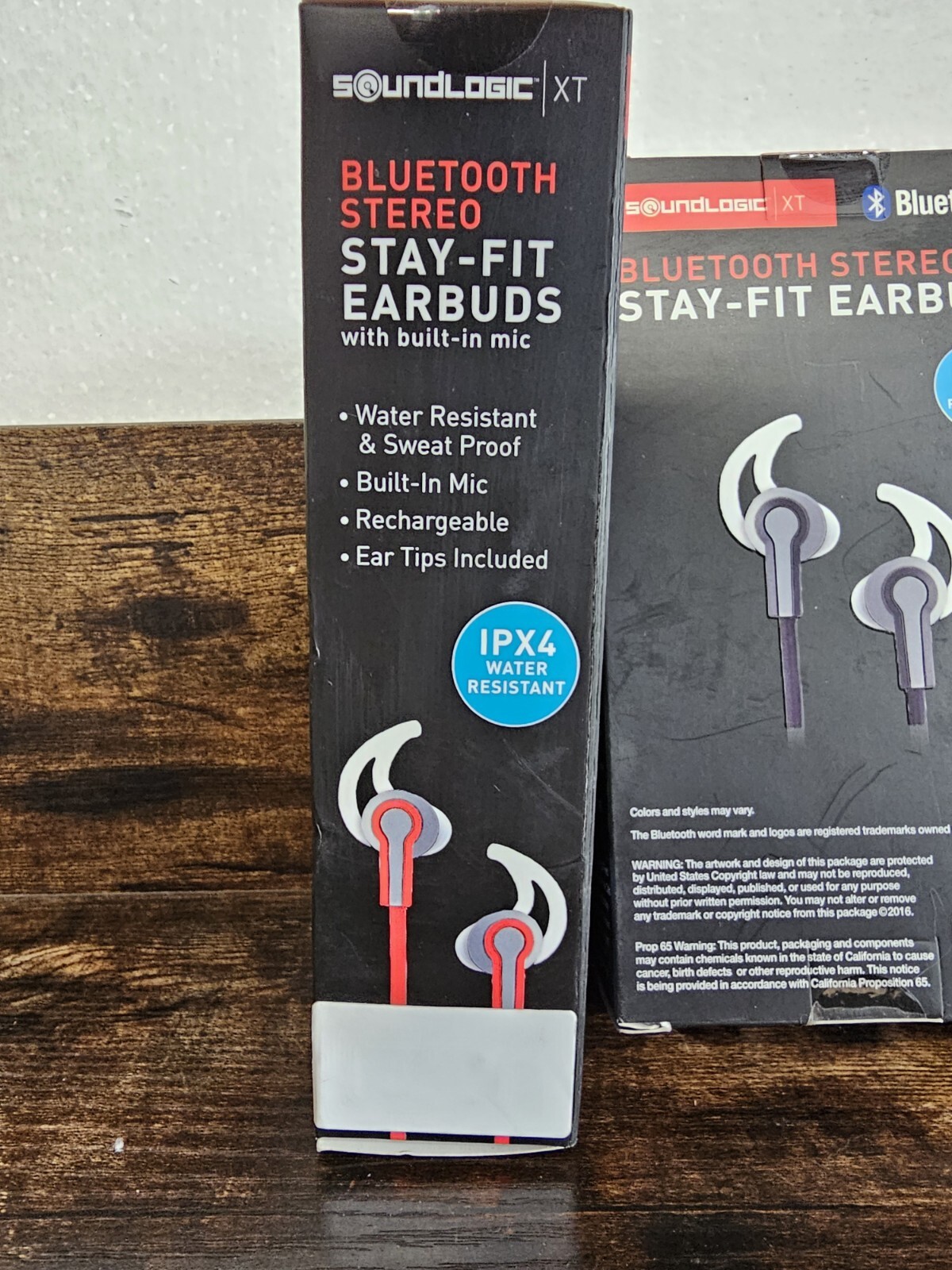 3 SOUNDLOGIC | XT Stay Fit Earbuds w Mic & Charge Cable | Bluetooth Stereo