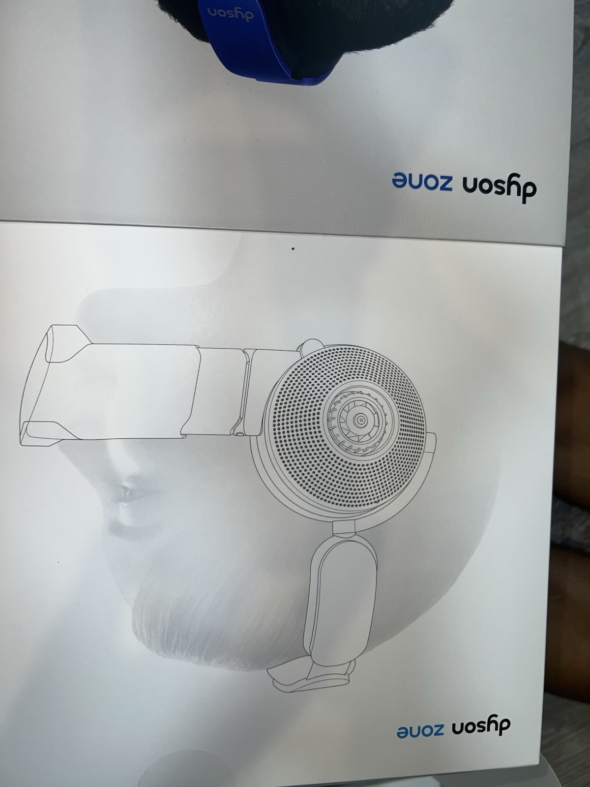 Dyson Zone Noise Cancelling Headphones with Air Purifier Ultra Blue Brand NEW