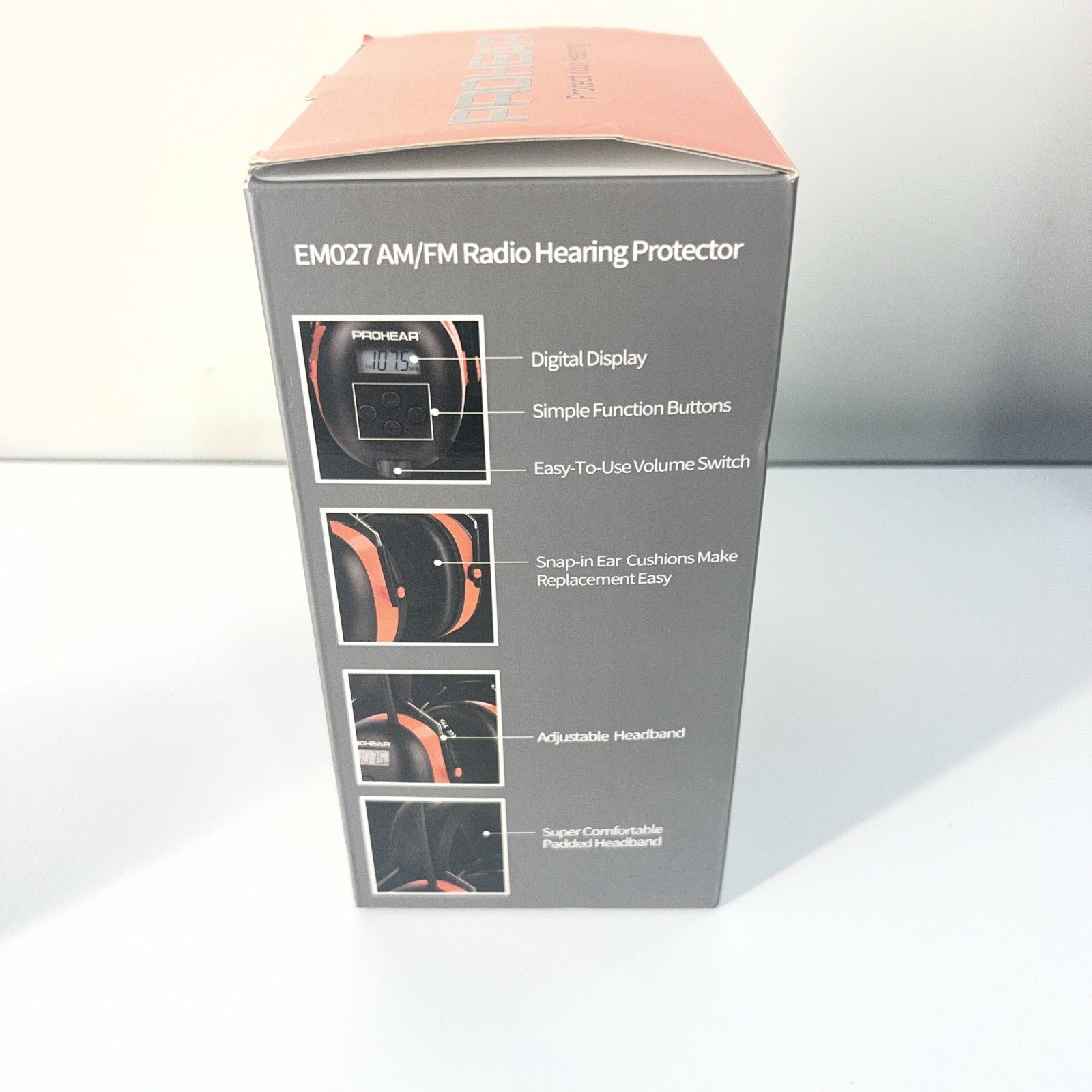 PROHEAR EM027 AM FM Radio Hearing Protector Earmuffs 25dB NRR