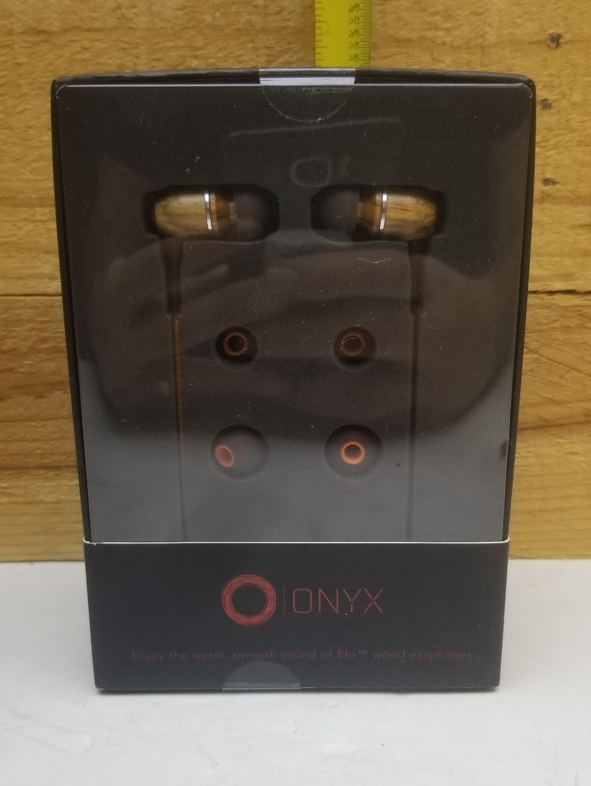 Onyx ELO Premium Genuine Wood In-ear Noise-isolating Headphones NEW