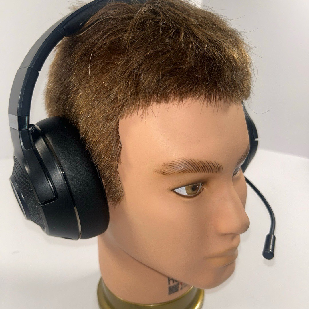 Untested CINPUSEN Gaming Headset Black Over Ear Retractable Mic Immersive Sound