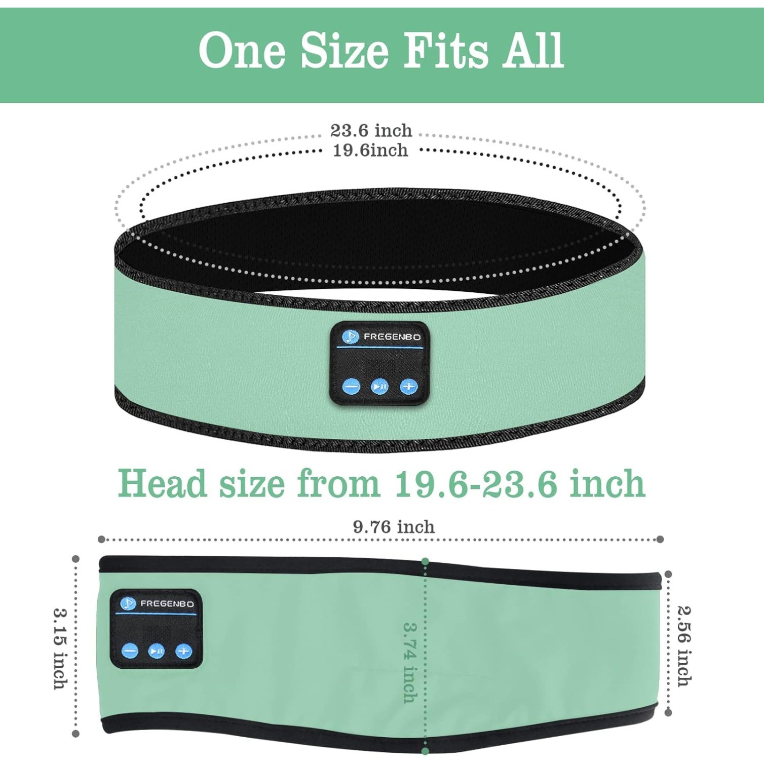 Wireless Sports Headband Headphones with Ultra-Thin HD Stereo Speakers Idear