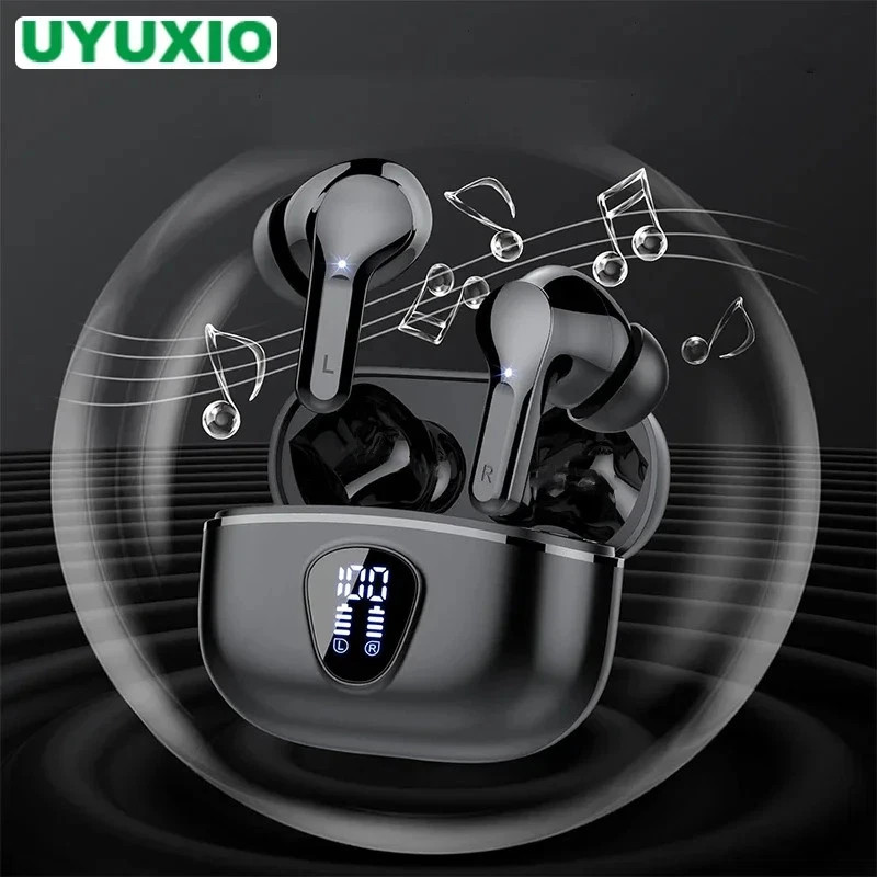 New Wireless Earbuds HiFi Stereo Headphones BT5.3 with ENC Noise Cancelling 48H