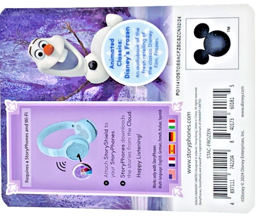 StoryShield Animated Classics Disney Frozen For StoryPhones With WiFi Brand New