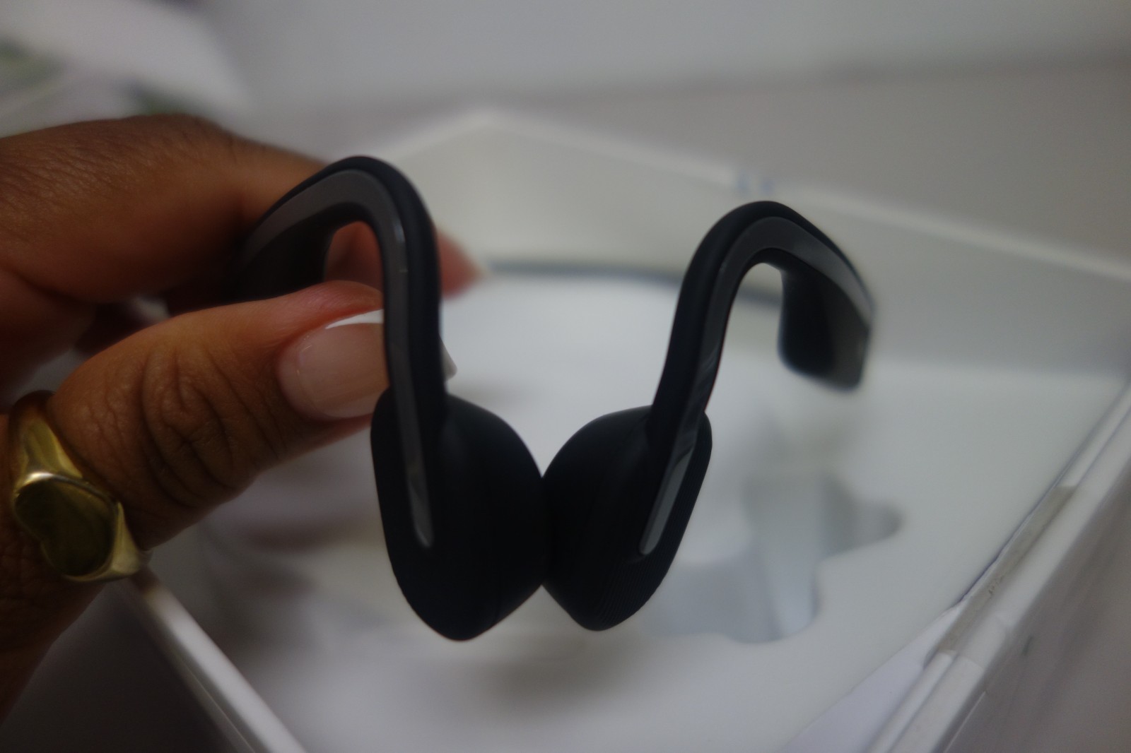 Shokz – OpenMove Bone Conduction Open Ear Lifestyle/Sport Headphone Black S661