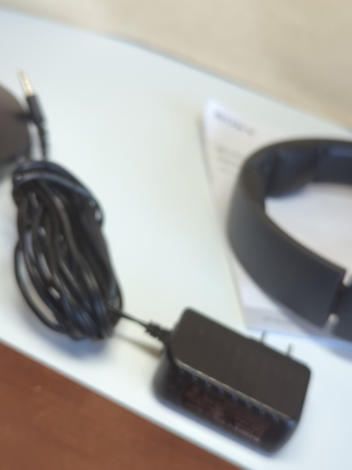 Sony WH-RF400 Wireless Home Theater Headphones Low Use !! w/ Base Cord & Manual