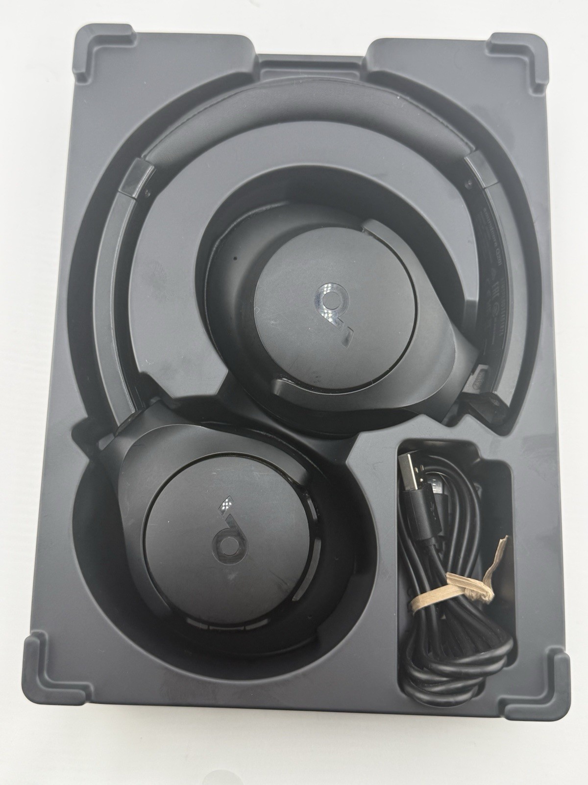 Soundcore Q20i Hybrid Active Noise Cancelling Headphones, Black – With Box