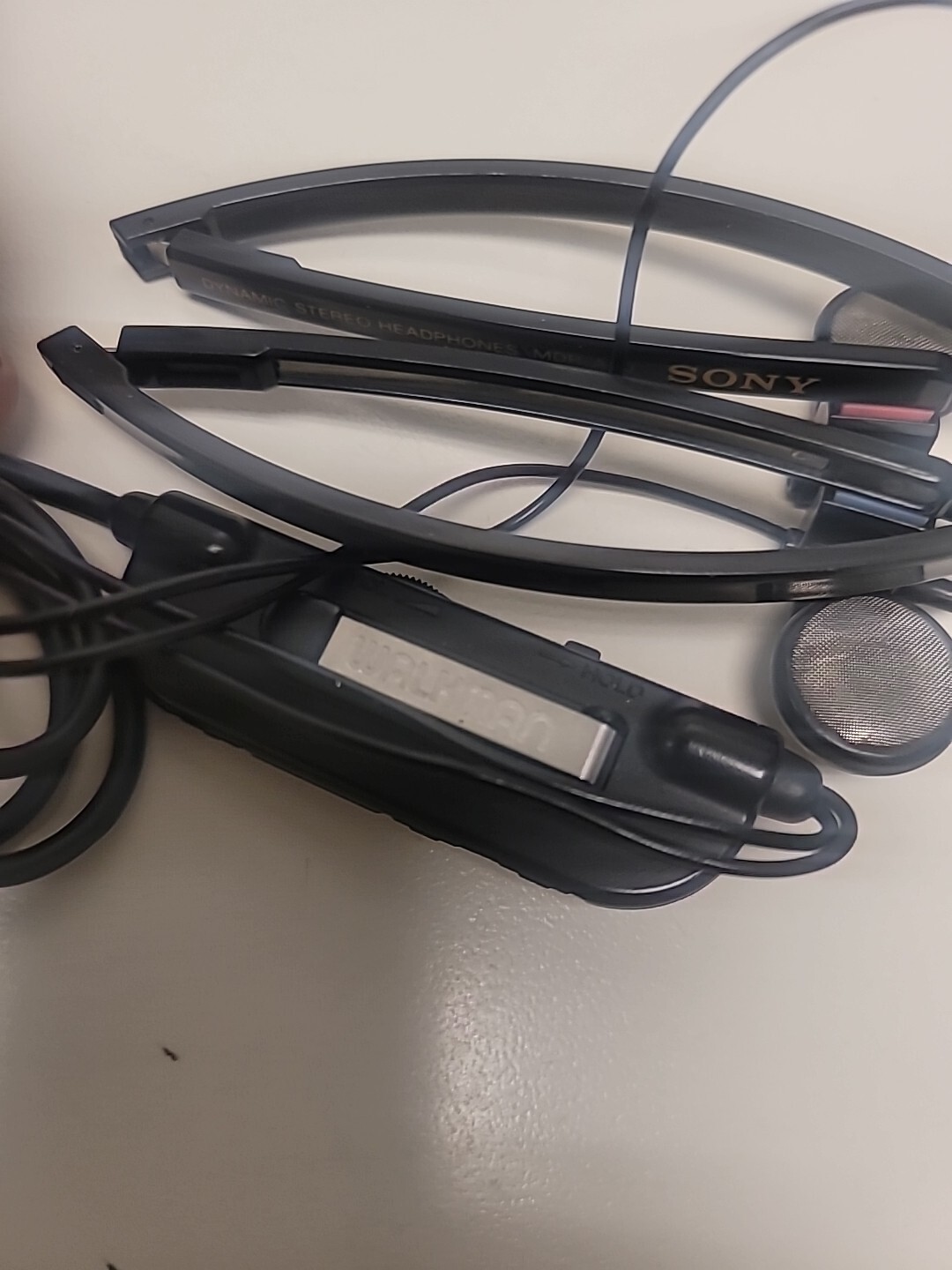Sony Turbo Dynamic Stereo Headphones MDR-A20 Walkman W Controller Foldable