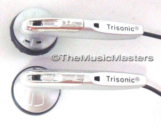 Stereo Earphones Earbuds Audio Headphones Silver