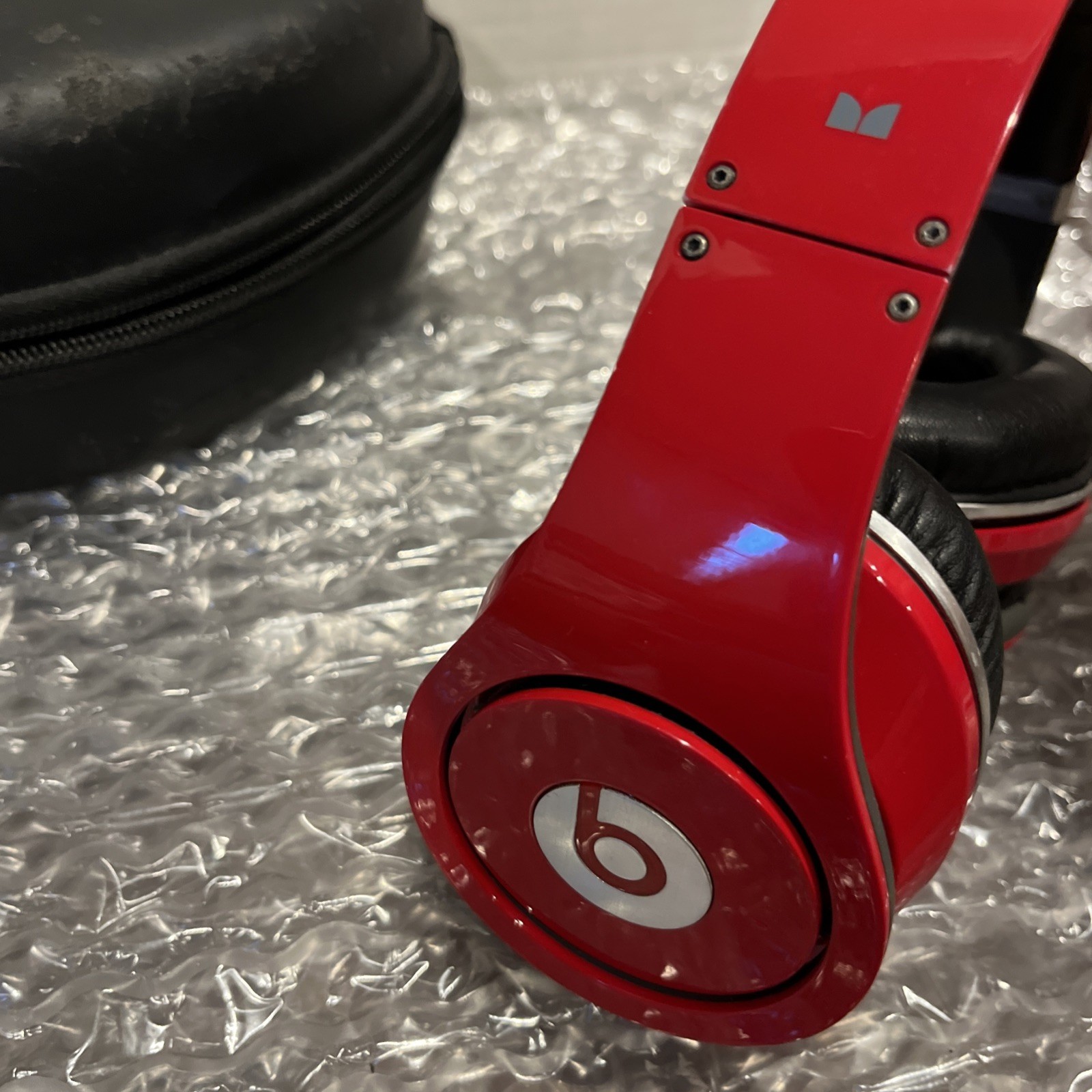 beats monster Studio headphones Red And Black With Case