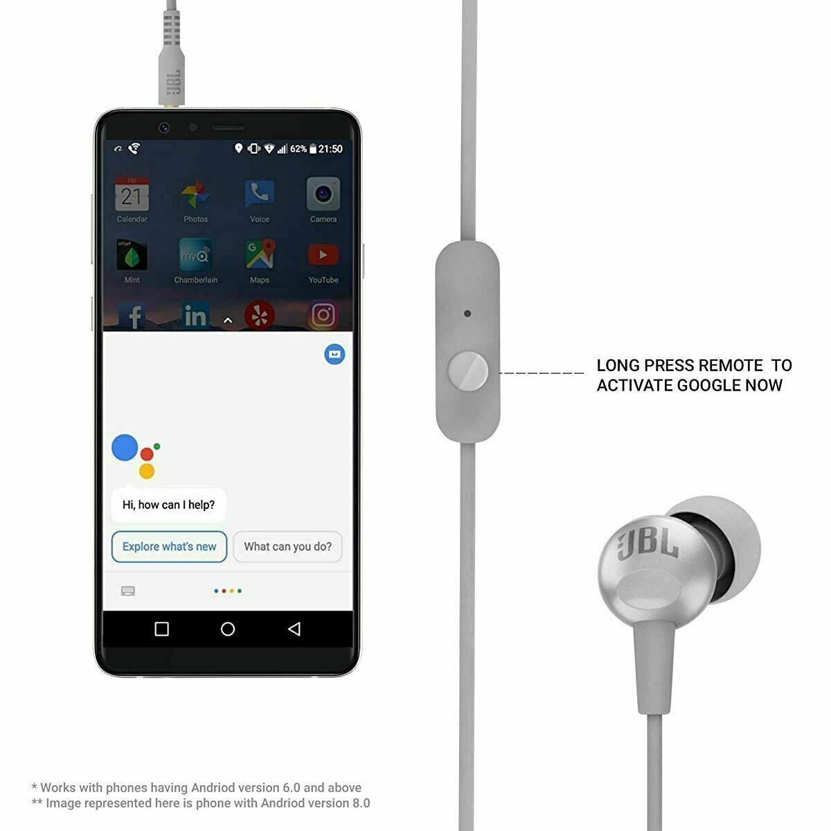 JBL C200SI by Harman Super Deep Bass in-Ear Premium Headphones with Mic (Ic