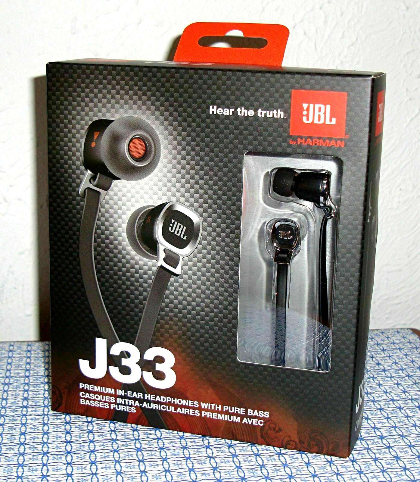 【NEW】JBL J33 PREMIUM IN-EAR HEADPHONES (BLACK)