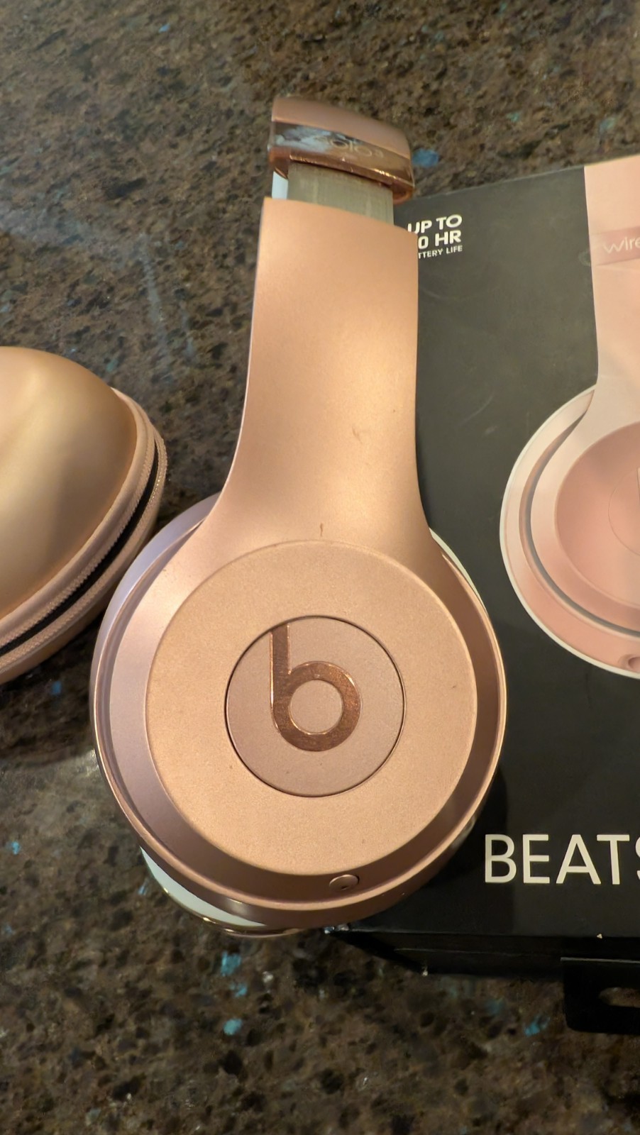 Beats by Dr. Dre Solo3 Headphones – Rose Gold. Original box and travel case.