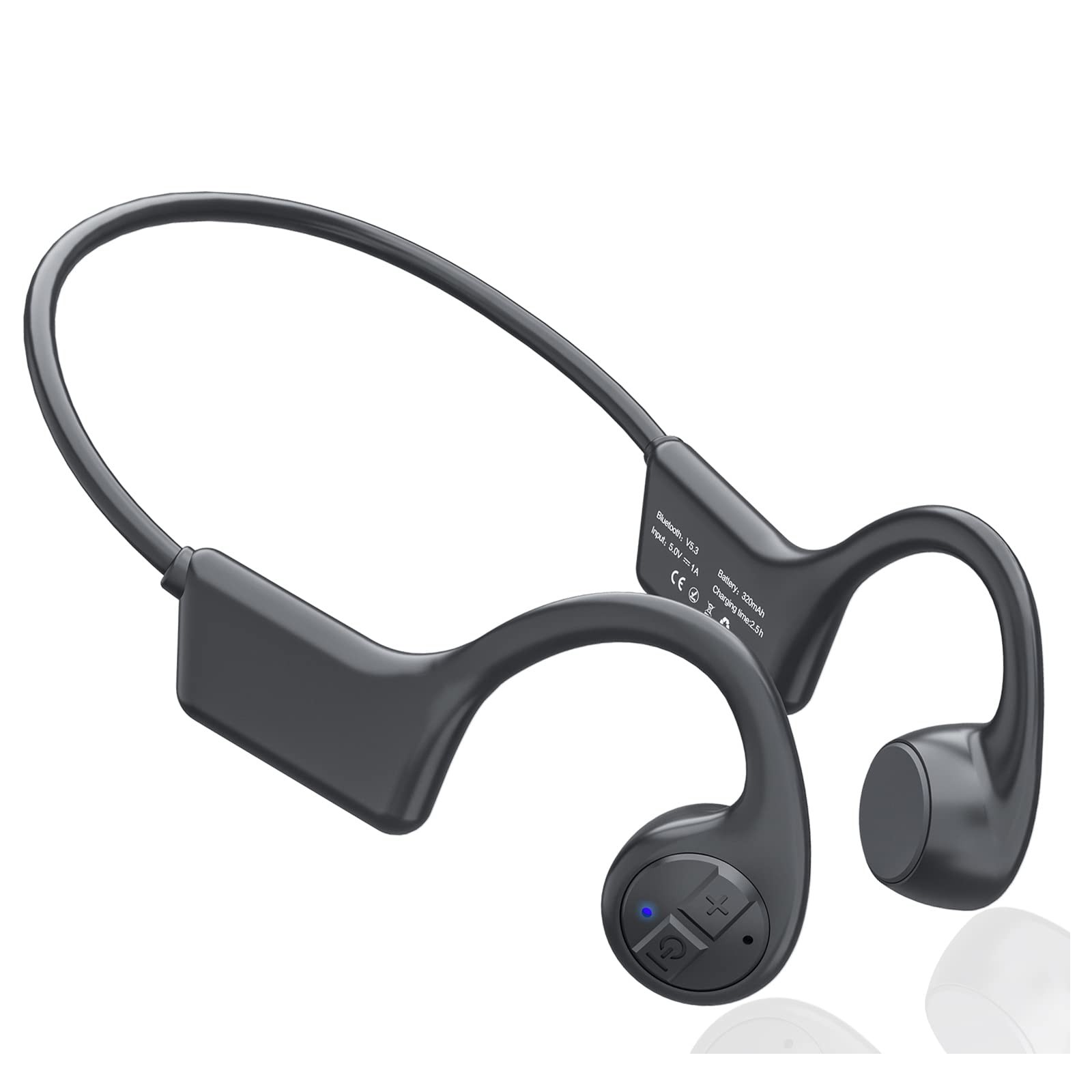 ROPASOMIC Bone Conduction Headphones, 12 Hours Playtime Bluetoeth