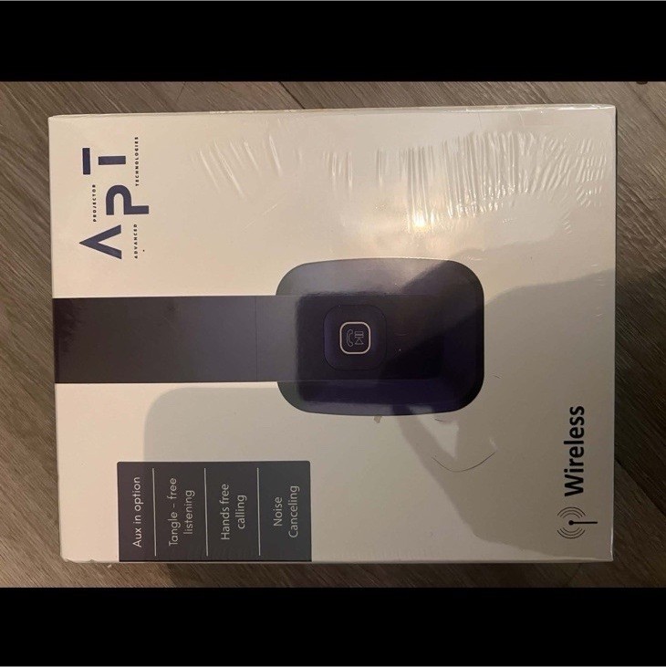 APT Wireless Noise Canceling Headband Headphones Bluetooth Double Ear-Cup