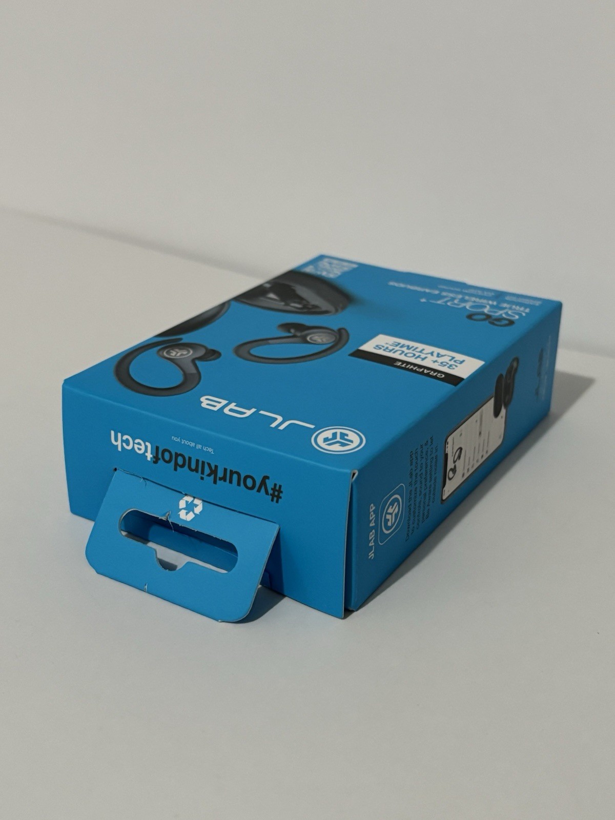 JLab Go Air Sport True Wireless Bluetooth Earbuds with Charging Case – Black